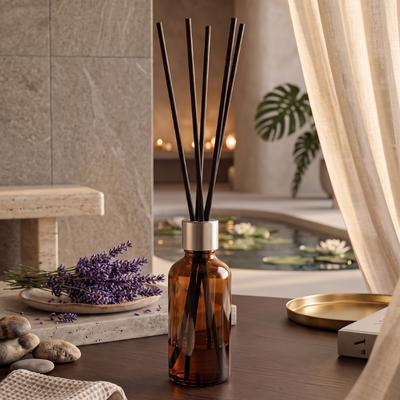 Lavanta Kokulu Çubuklu Oda Kokusu - Amber Şişe 50 ml