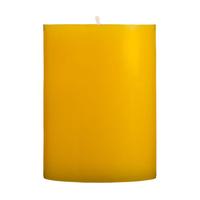 Limon Kokulu 7X10 Sarı Silindir Mum