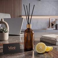 Limon Kokulu Çubuklu Oda Kokusu - Amber Şişe 100 ml