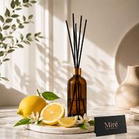 Limon Kokulu Çubuklu Oda Kokusu - Amber Şişe 100 ml
