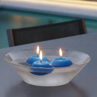 Mavi Suda Yüzen Mumlar 12'li Paket – 5 cm Çap