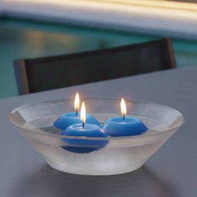 Mavi Suda Yüzen Mumlar 12'li Paket – 5 cm Çap