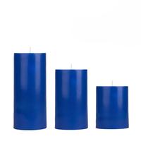 Medium  Okyanus Kokulu Set Mum Çap 7 cm Mavi