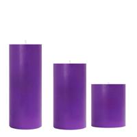 Medium Lavanta Kokulu Set Mum Çap 7 cm Mor