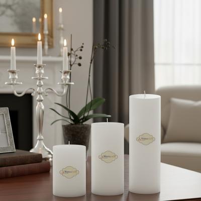 Medium Set Mum Çap 7 cm Beyaz