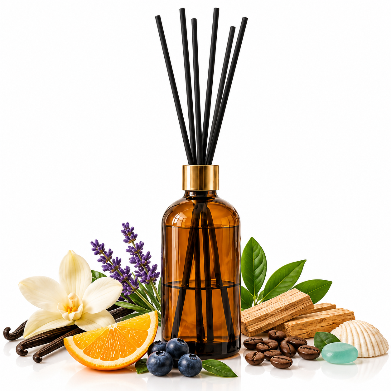Mire Home Çubuklu Oda Kokusu – 20 Koku Seçenekli Amber Şişe 100 ml