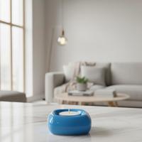 Mire Home Mavi Seramik Buhurdanlık ve Mumluk Seti