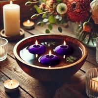 Mor Suda Yüzen Mumlar 12li Paket – 5 cm Çap