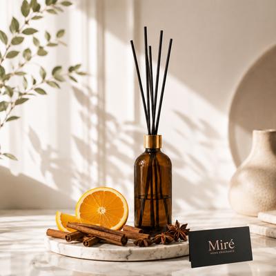 Noel Kokusu Çubuklu Oda Kokusu - Amber Şişe 100 ml