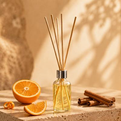 Noel Portakal ve Tarçın Çubuklu Oda Kokusu - Şeffaf Şişe 50 ml