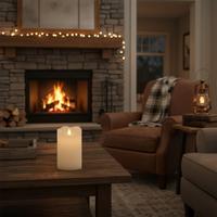 Orta Boy Hareket Alev Silindir Mum