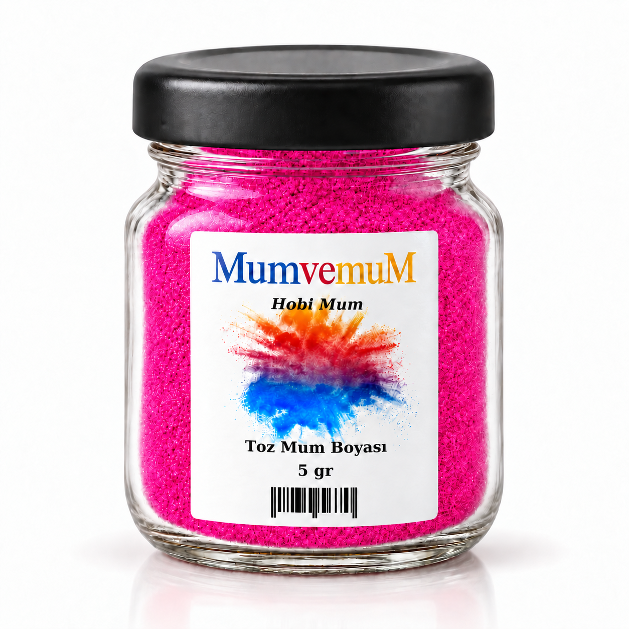 Pembe Fuşya Toz Mum Boyası 5 gr – Parafin, Soya ve Jel Mum İçin