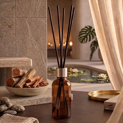 Sandal Ağacı Kokulu Çubuklu Oda Kokusu - Amber Şişe 50 ml