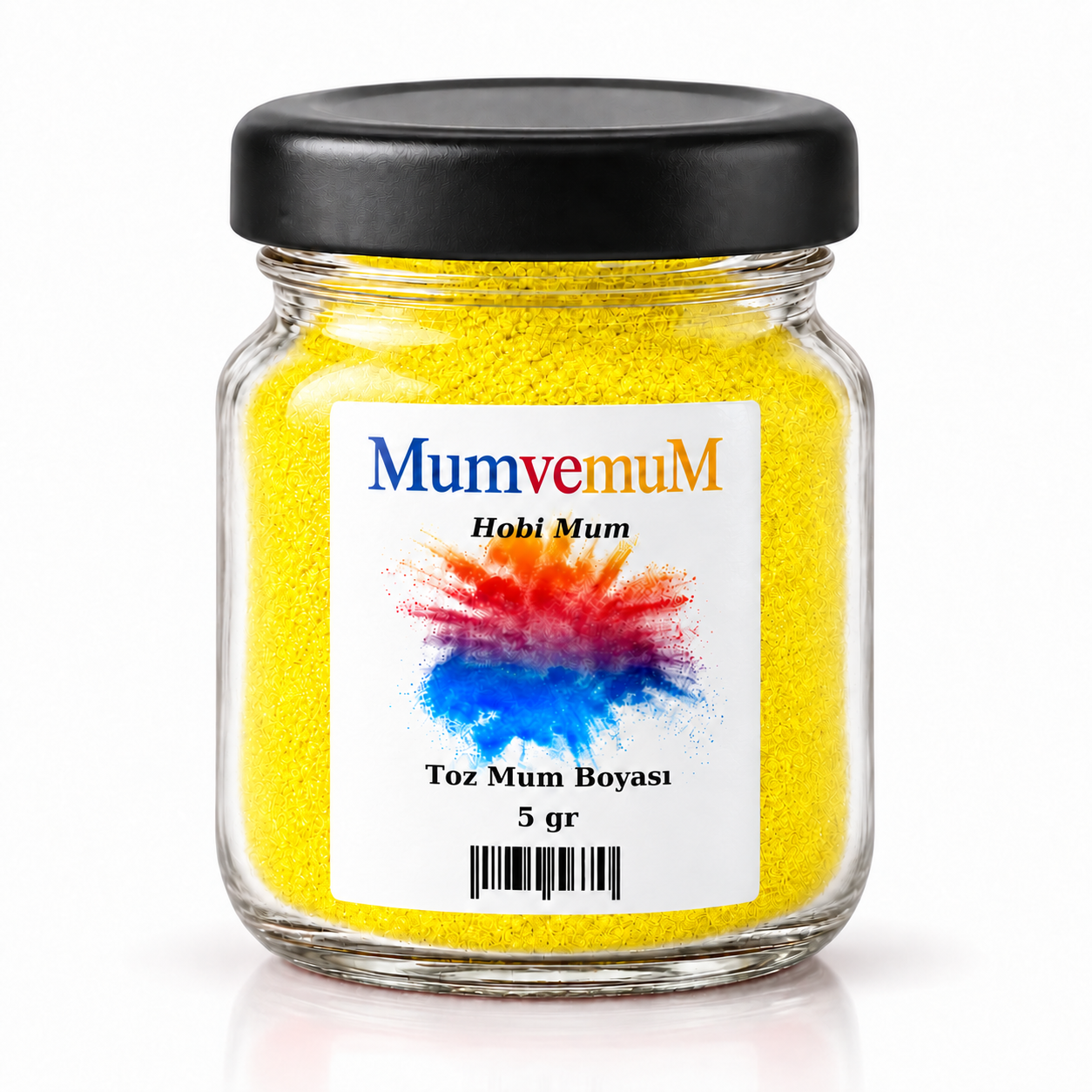 Sarı Toz Mum Boyası 5 gr – Parafin, Soya ve Jel Mum İçin