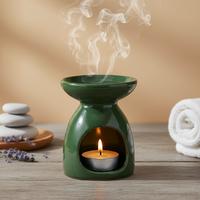 Seramik Konik Buhurdanlık Yeşil