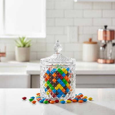 Small Kristal Cam  Kapaklı Şekerlik