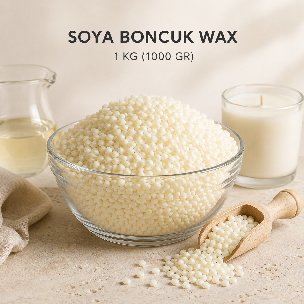 Soya Boncuk Wax - Parafini 1 KG (1000 GR )