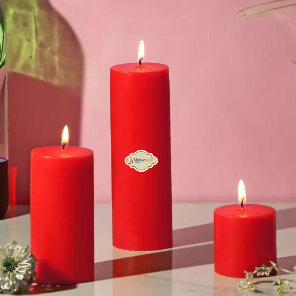 Sweet Red 3 Lü Set Mum - Görsel 1