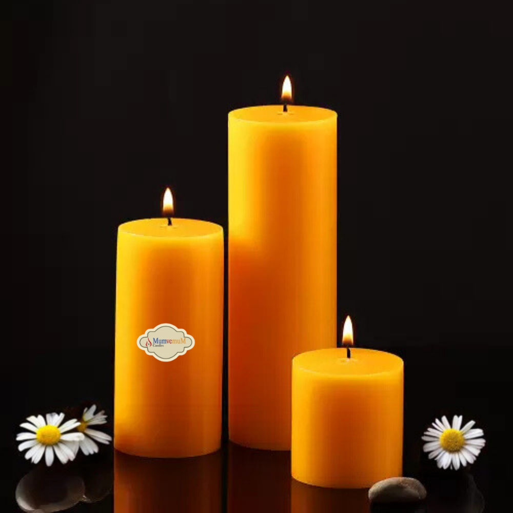 Sweet Yellow 3 Lü Set Mum - Görsel 1