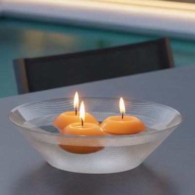 Turuncu Suda Yüzen Mumlar 12'li Paket – 5 cm Çap