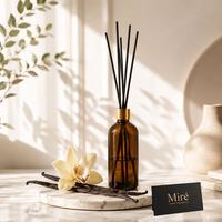 Vanilya Kokulu Çubuklu Oda Kokusu - Amber Şişe 100 ml