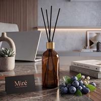 Yaban Mersini Kokulu Çubuklu Oda Kokusu - Amber Şişe 100 ml