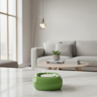 Yeşil Seramik Tealight Mumluk