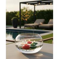 Yeşil Suda Yüzen Mumlar 12'li Paket – 5 cm Çap