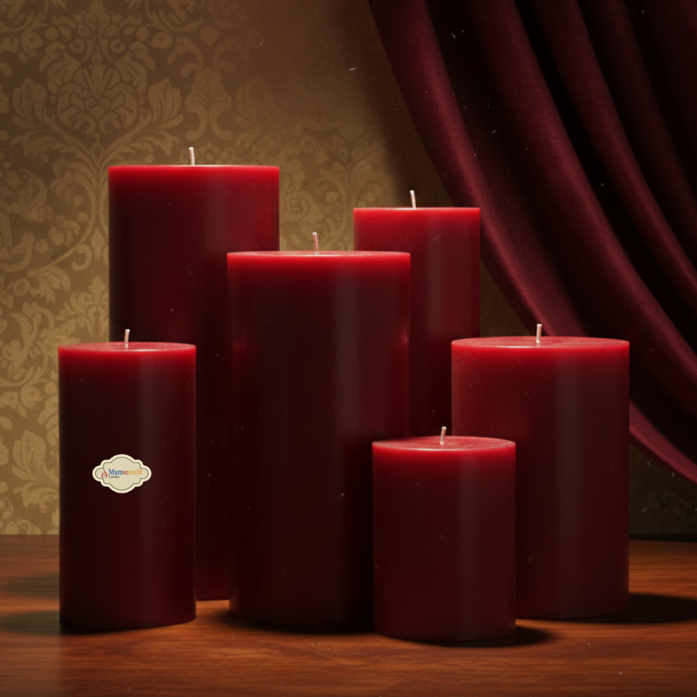 Gyertya Red Set Mum 6 Lı